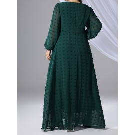 Plus Size, Stylish and Elegant Chiffon Dress with a Touch of Elegance
