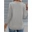 [Casual V-Neck T-Shirt] Comfortable Women's Casual V-Neck 3/4 Sleeve T-Shirt | 