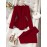 2pcs Set: Elegant Solid Color Ruffle Hem Blazer and Flared Pants, Casual Business Outfit
